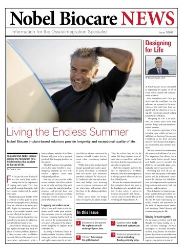 Living the Endless Summer - Nobel Biocare News