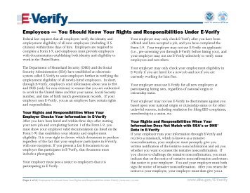 E-Verify â Employee Rights and Responsibilities - Highmark