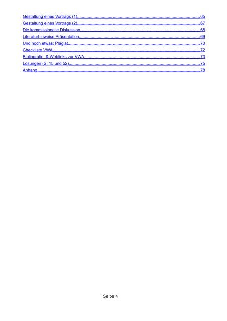 Handreichung – VWA (PDF) - VorWissenschaftliche Arbeit .Info