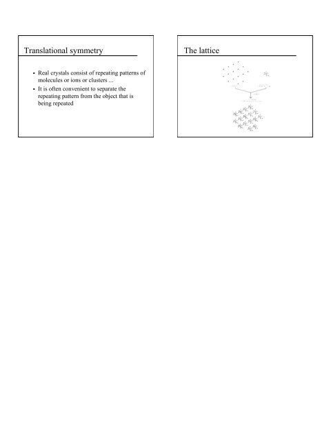 Crystals and crystal growth