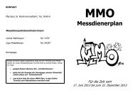 Messdienerplan - Pfarrgemeinde St. Mariä Himmelfahrt