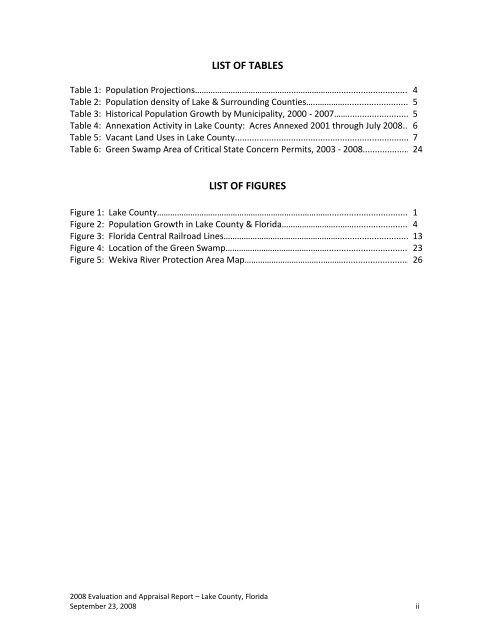 Lake County Comprehensive Plan Evaluation & Appraisal Report ...