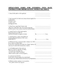 application form for entering into rate contract for chemicals etc. with ...