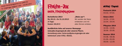 JuKS Jahresprogramm 2013/2014 für Kinder und Jugendliche - PDF ...