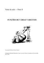 Notas de aula --- Parte II FUNÇÕES DE VÁRIAS VARIÁVEIS - Ufersa