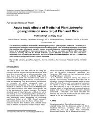 Acute toxic effects of Medicinal Plant Jatropha gossypifolia on non ...
