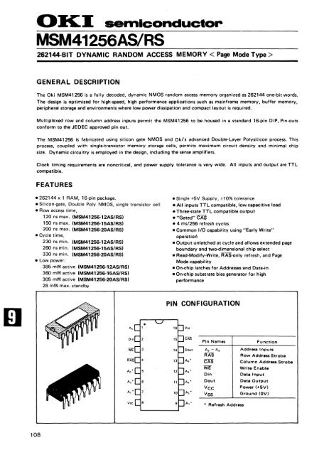 MEMORY DATABOOK - Al Kossow's Bitsavers