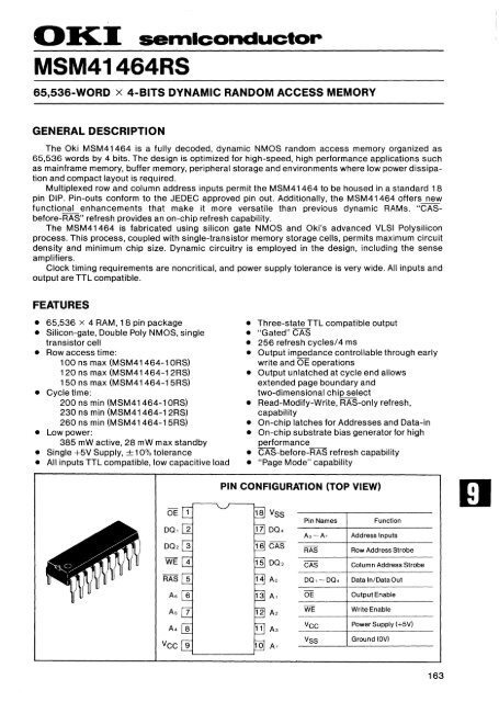 MEMORY DATABOOK - Al Kossow's Bitsavers