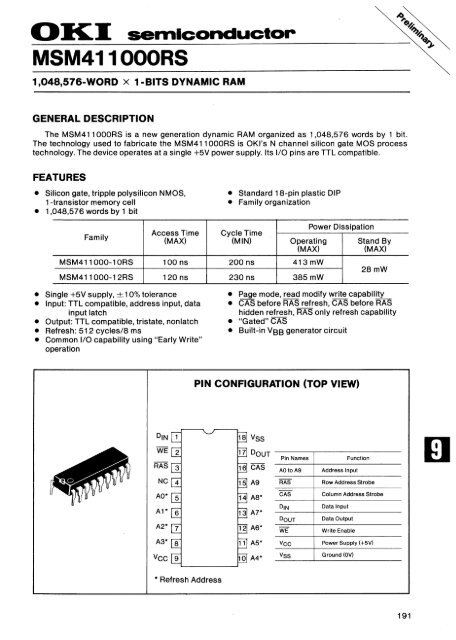 MEMORY DATABOOK - Al Kossow's Bitsavers