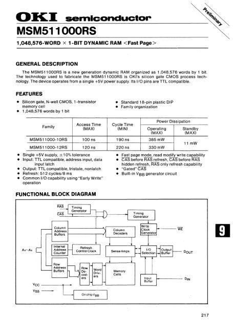 MEMORY DATABOOK - Al Kossow's Bitsavers