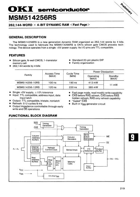 MEMORY DATABOOK - Al Kossow's Bitsavers