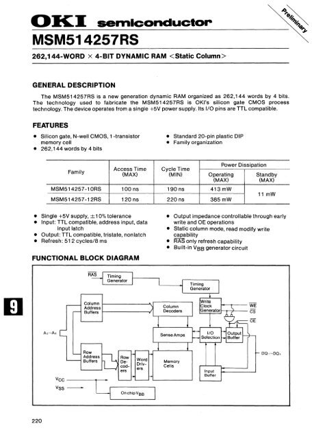 MEMORY DATABOOK - Al Kossow's Bitsavers