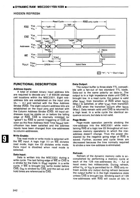 MEMORY DATABOOK - Al Kossow's Bitsavers