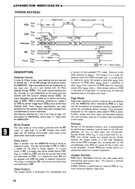 MEMORY DATABOOK - Al Kossow's Bitsavers