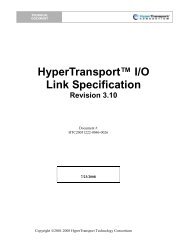 HyperTransport Specification 3.10 First Release