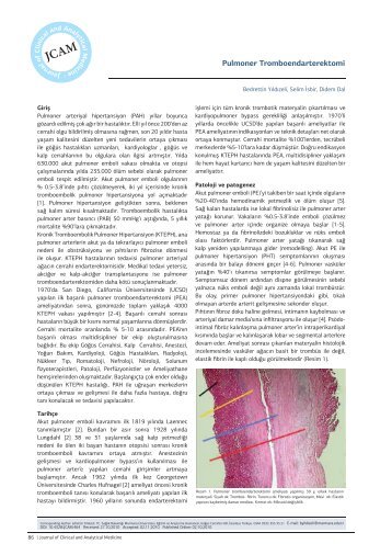 Pulmoner Tromboendarterektomi - jcam.com.tr