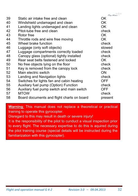 Flight and Operation Manual Rev 3.0 on 09-04-2013 - Trixy Aviation