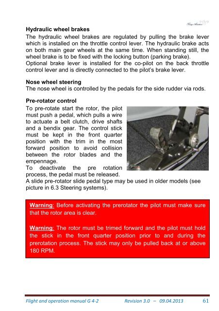 Flight and Operation Manual Rev 3.0 on 09-04-2013 - Trixy Aviation