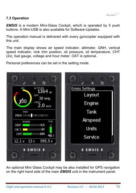 Flight and Operation Manual Rev 3.0 on 09-04-2013 - Trixy Aviation