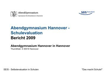 VollstÃ¤ndiger Bericht - Abendgymnasium Hannover