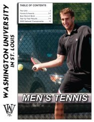 MEN'S TENNIS - Washington University in St. Louis Athletics