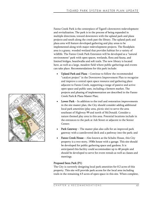 Tigard Park System Master Plan - City of Tigard