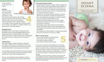 infant eczema - Choice Pharmacy