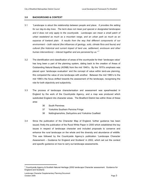 Landscape Character Supplementary Planning Document ...