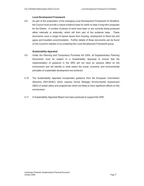 Landscape Character Supplementary Planning Document ...