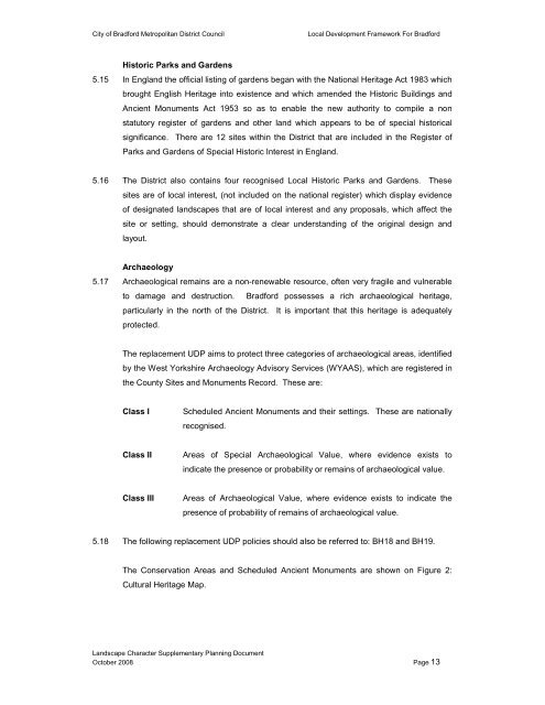 Landscape Character Supplementary Planning Document ...