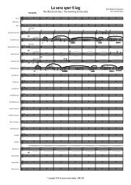 La sera sper il lag - Score.MUS - Lucerne Music Edition