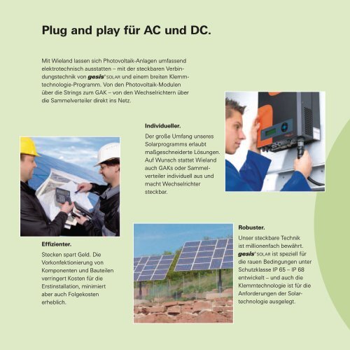 Photovoltaik - Flyer - Wieland Electric
