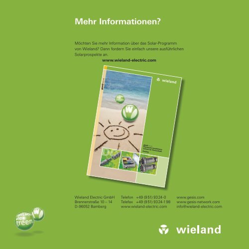 Photovoltaik - Flyer - Wieland Electric