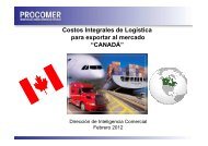 LogÃ­stica de exportaciÃ³n a Canada, Febrero 2012 - Procomer