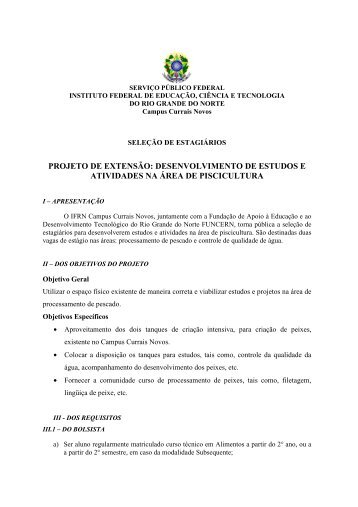 Edital SeleÃ§Ã£o de Bolsista - piscicultura.pdf - Ifrn