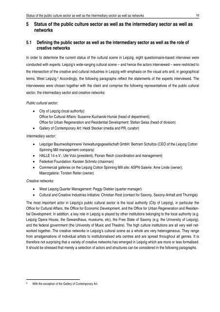 SWOT-Analysis of Halle 14 in the Cotton Spinning ... - Central Europe