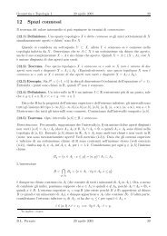 12 Spazi connessi - Matematica e Applicazioni