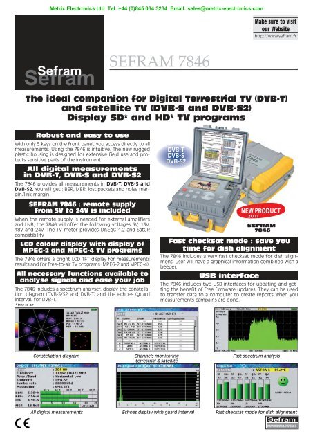 PDF Datasheet - Metrix Electronics Ltd