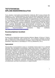 TIETOTEKNIIKAN DIPLOMI-INSINÖÖRIKOULUTUS - Turun yliopisto