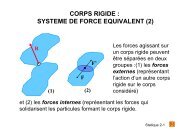 CORPS RIGIDE : SYSTEME DE FORCE EQUIVALENT (2) - IUT 1 ...