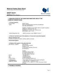 Material Safety Data Sheet - Sachtleben Chemie GmbH