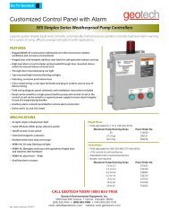 SES Simplex Series Pump Controllers - Geotech Environmental ...