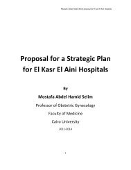 SWOT Analysis - Kasr Al Ainy School of Medicine