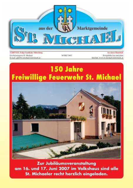 Gemeindezeitung März 2007 - St. Michael in der Obersteiermark