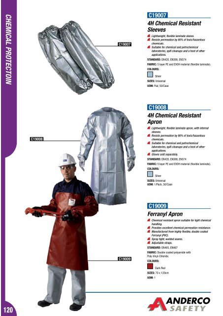 CHEMICAL PRoTECTIoN - Anderco