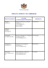 Impianti sportivi nei sobborghi 06-12-2011 - Comune di Alessandria