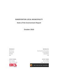 Draft RLM SoER v1.pdf - West Rand District Municipality