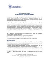 Diplomado Internacional en Six Sigma con Certificación Green Belt ...