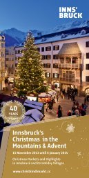 Innsbruck's Christmas in the Mountains & Advent - Christkindlmarkt