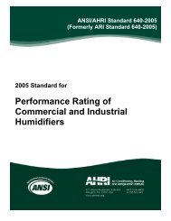 ANSI/AHRI Standard 640-2005